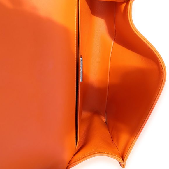 Chanel Orange Python Medium Boy Bag - Picture 8 of 8